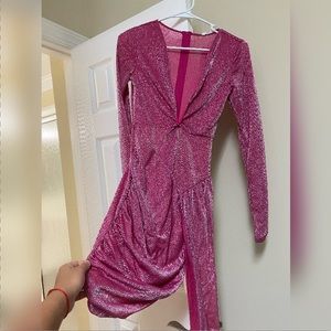 Pink sparkling dress